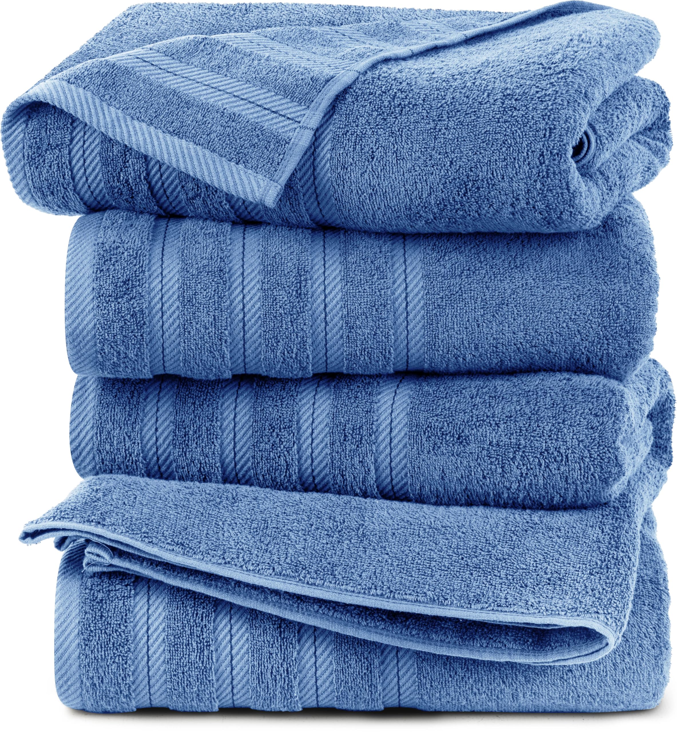 Utopia Towels bathroom shelf lifestyle showing stylish addition to decor benefit