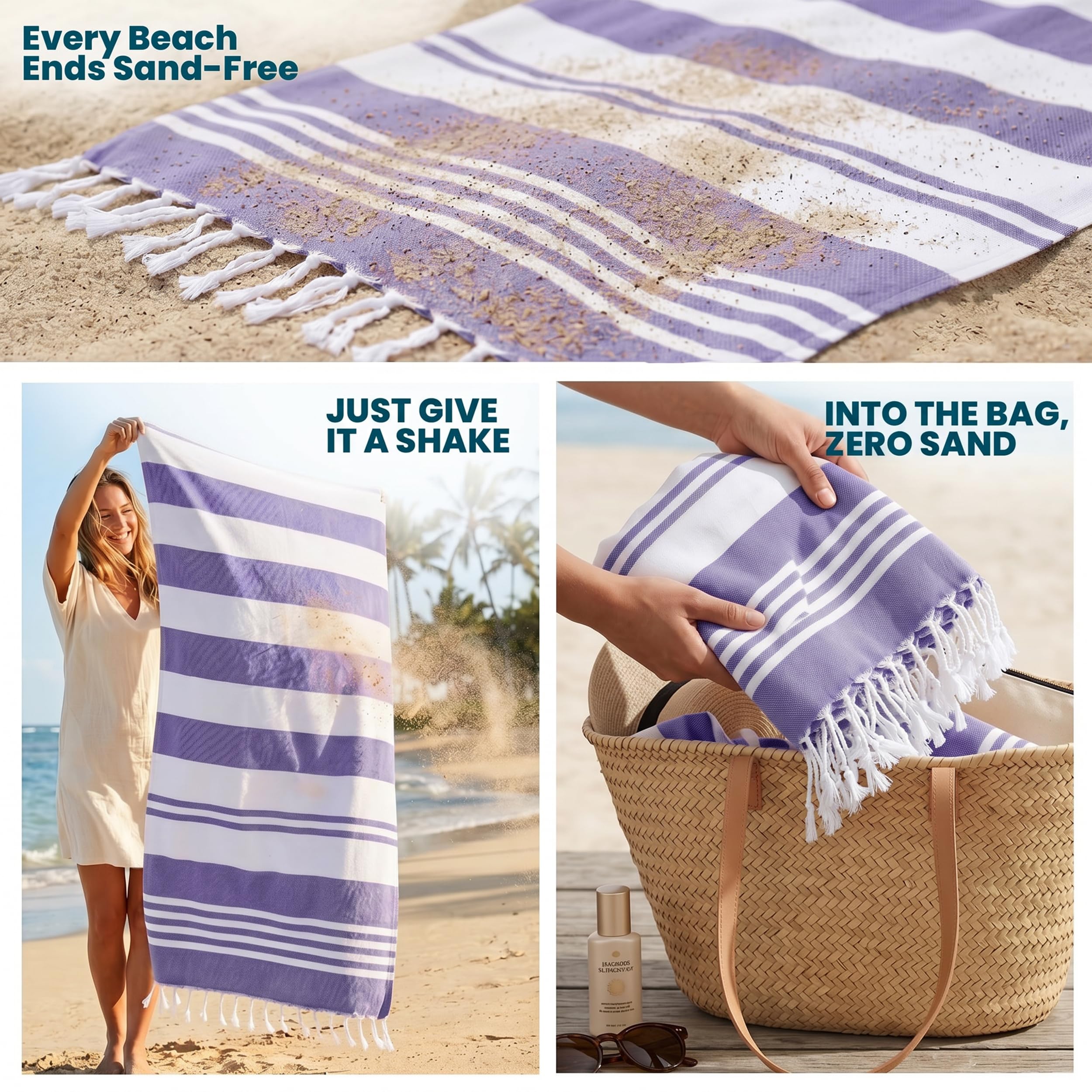 Utopia Towels used as a picnic blanket demonstrating versatile outdoor use benefit
