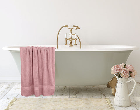 Utopia Towels folded in travel bag illustrating portability and spa-like convenience
