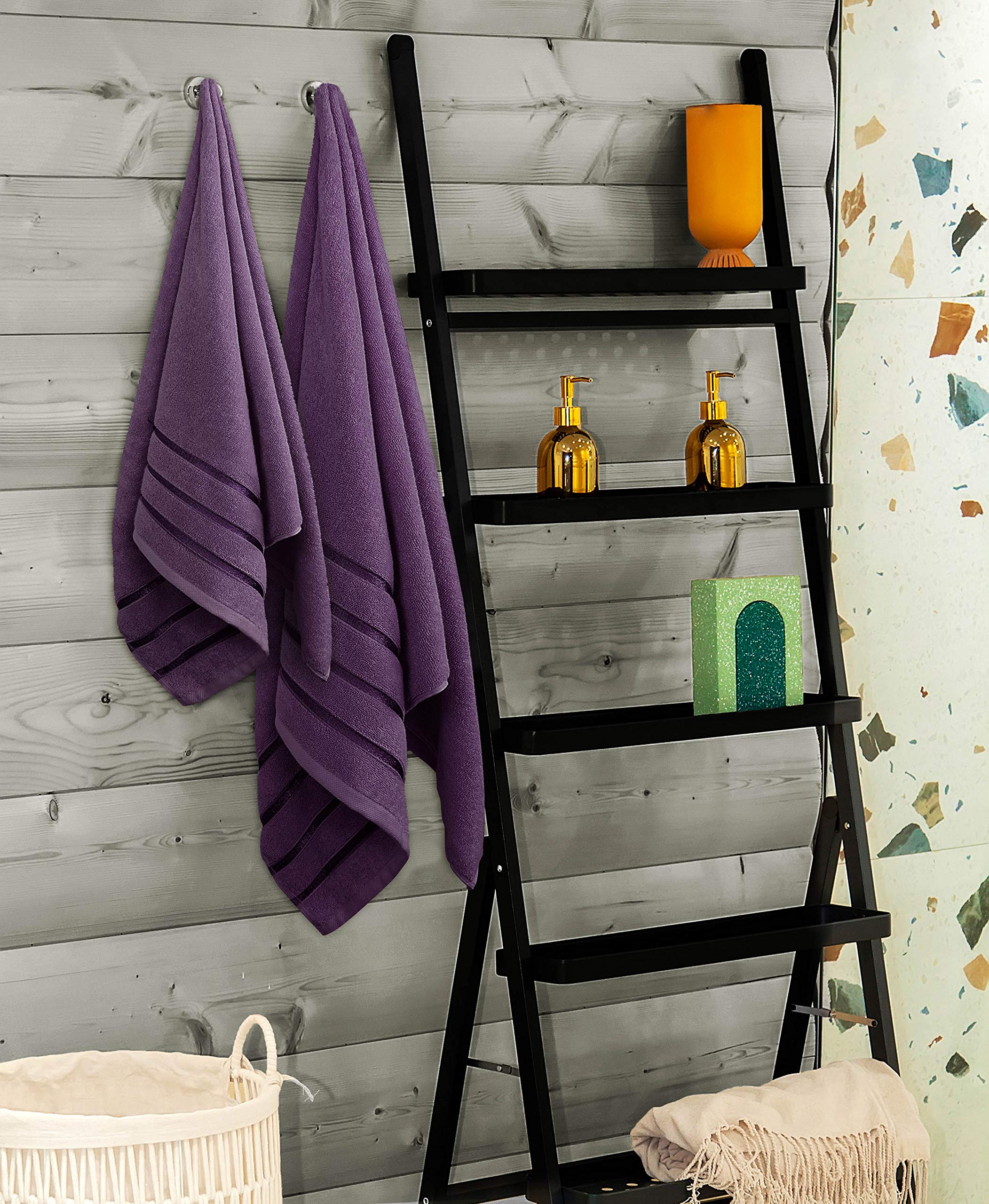 Utopia Towels packaging and label image showing brand tag and care instruction label for buyers
