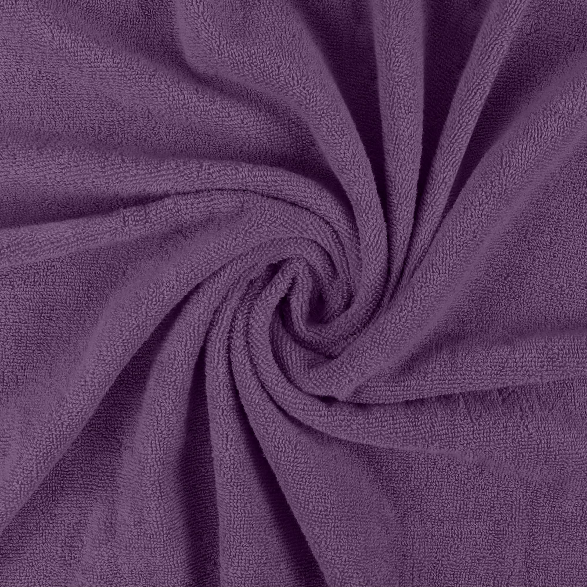 Utopia Towels plum edge stitching detail showing durable construction
