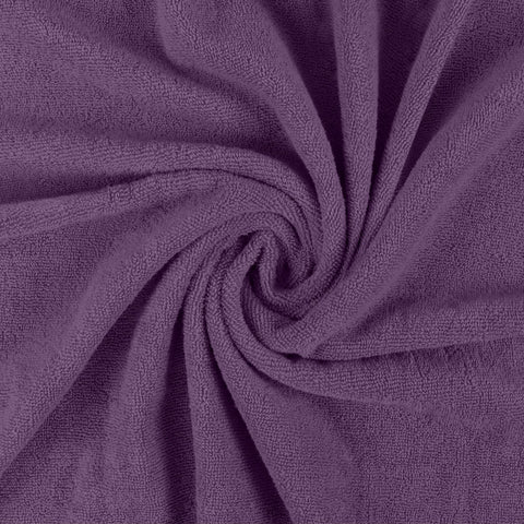 Utopia Towels plum edge stitching detail showing durable construction