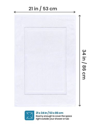 Detail of reversible sides on Utopia Towels mat showing two usable faces for longevity