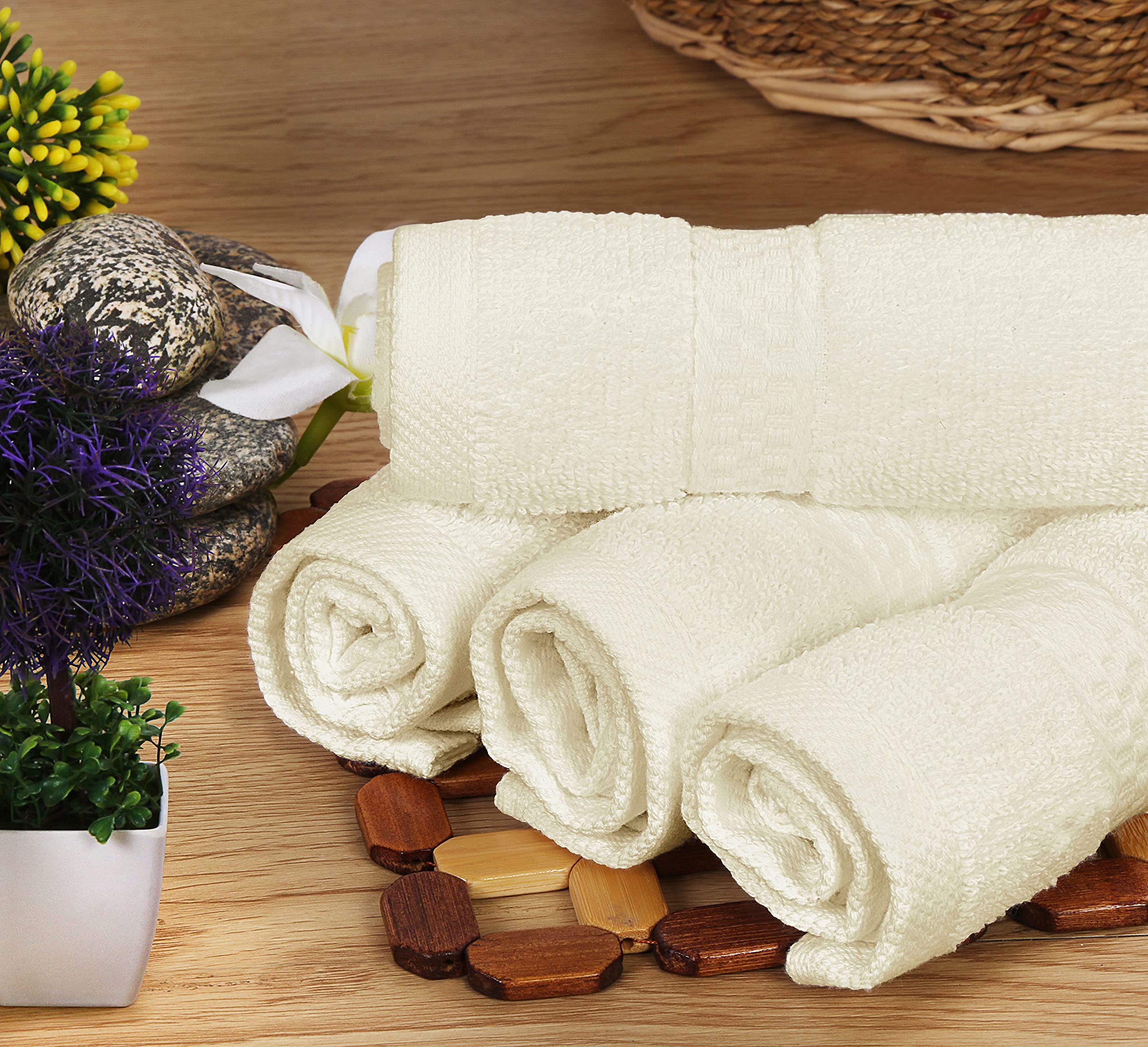 Utopia Towels scale comparison showing towel sizes for clarity