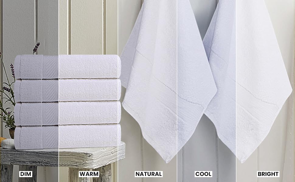 Utopia Towels beside a water bottle to show 24x48 inch size and portable convenience