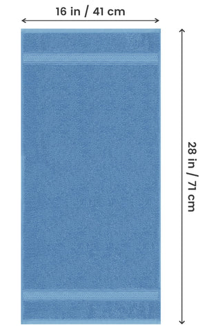Utopia Towels single flat 16x28 display showing size and usable surface area benefit convenience