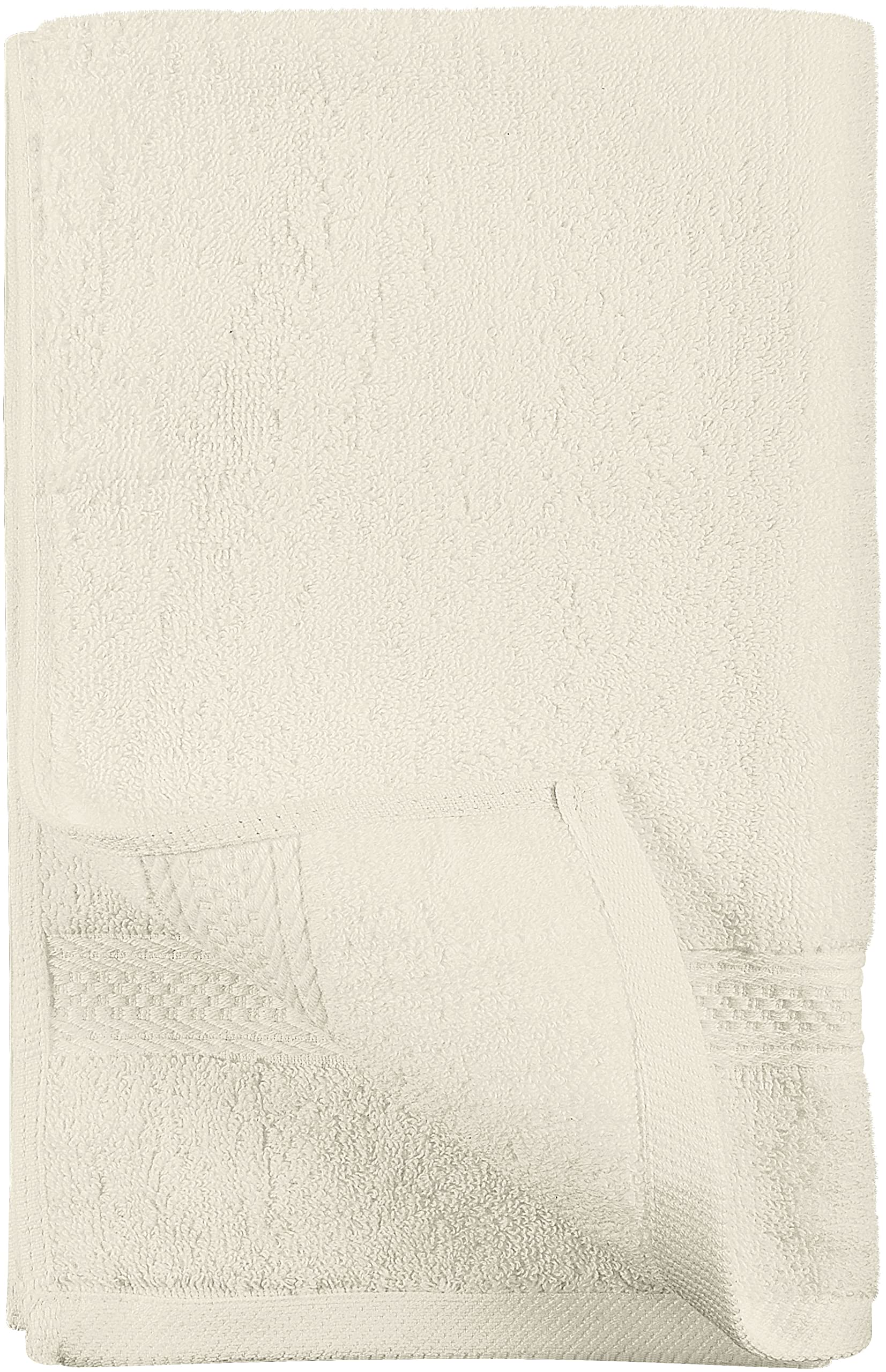 Utopia Towels held in hand to show 16x28 inch size and scale