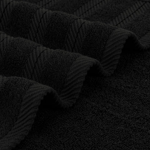 Utopia Towels size comparison on tub to show full 30x60-inch coverage
