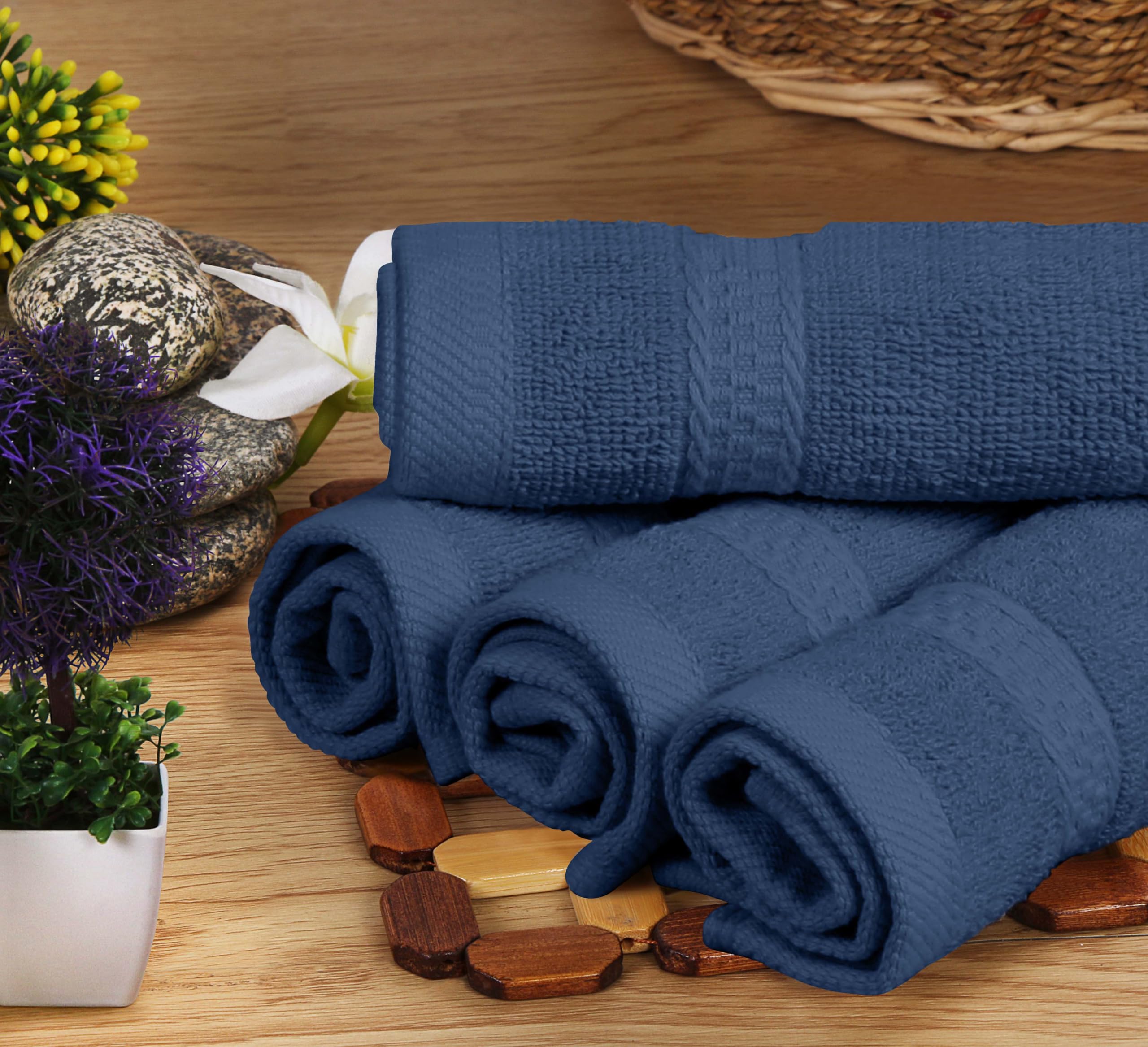 Utopia Towels size comparison with ruler showing accurate dimensions