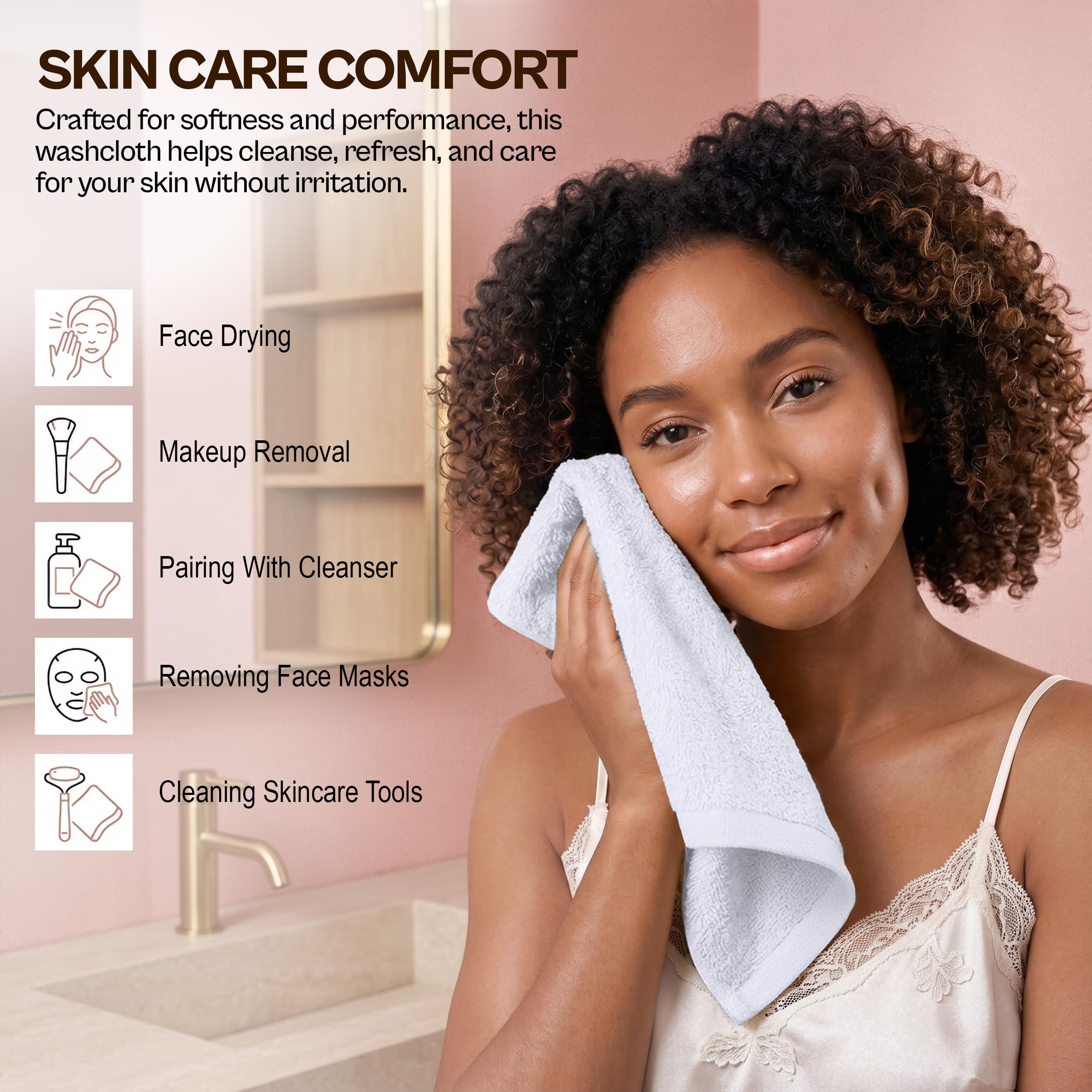 Utopia Towels arranged in spa setting showing professional clean appearance