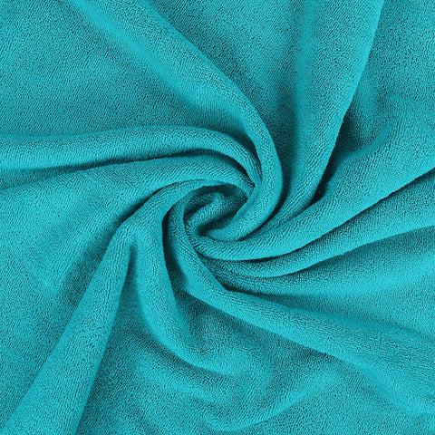 Utopia Towels wrapped around person demonstrating full coverage and comfort benefit