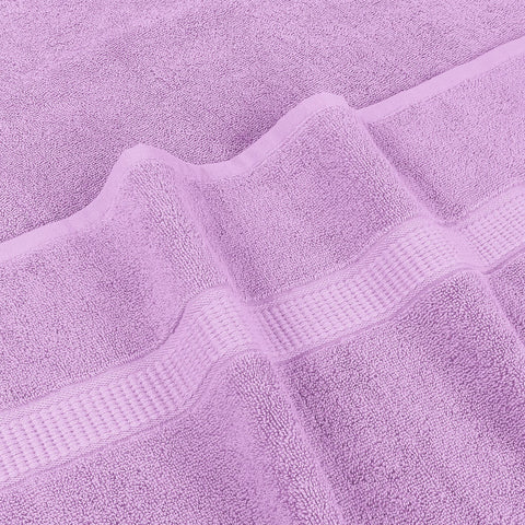 Utopia Towels wrapped around a person after shower, demonstrating full coverage benefit