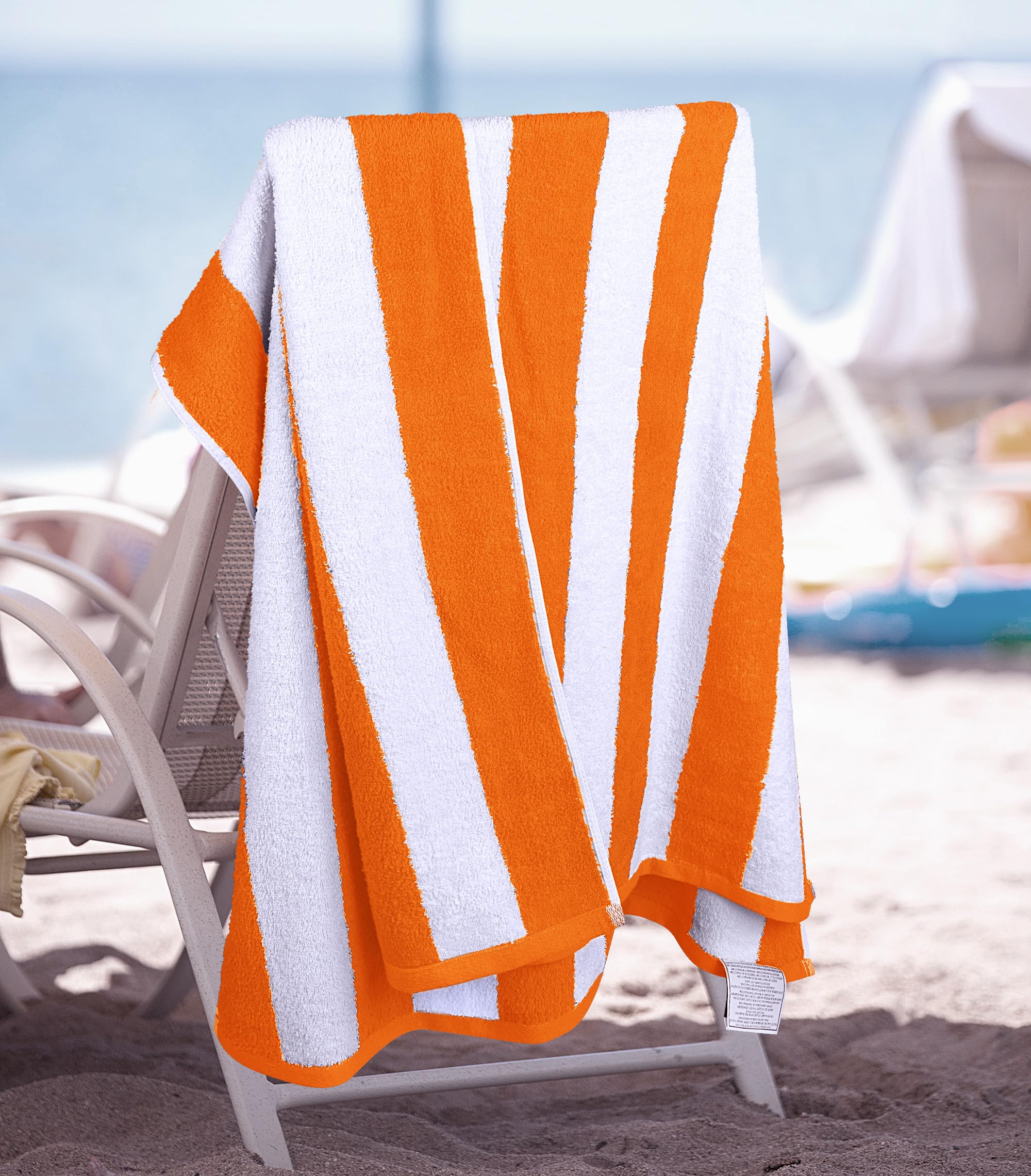 Utopia Towels hem and edge detail showing quality stitching and durability