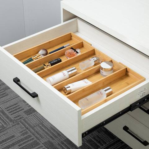 Utoplike placed inside drawer to illustrate scale and perfect fit benefit