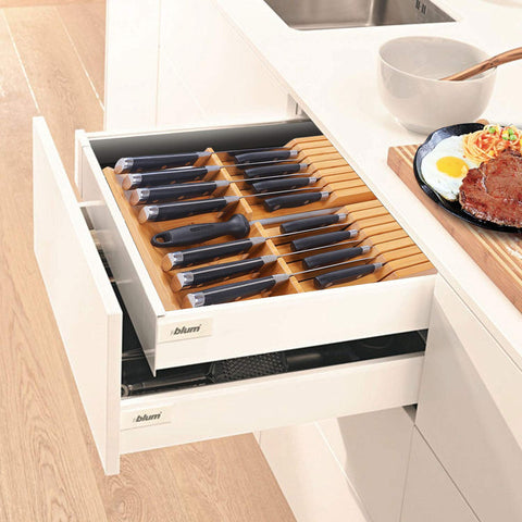 Utoplike product beside ruler showing accurate dimensions for drawer fit