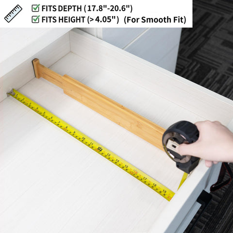 Utoplike beside tape measure showing adjustable size range