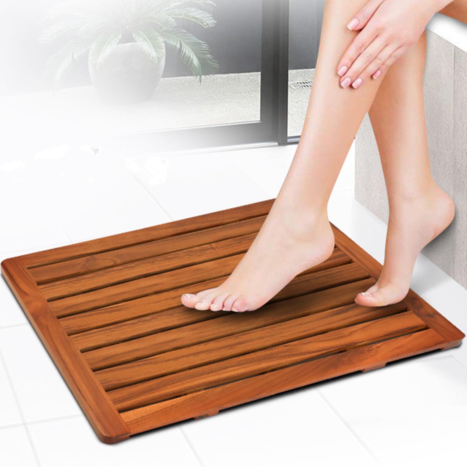 Utoplike edge profile showing 1.34 inch height for comfortable step benefit