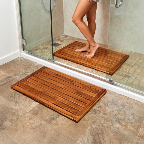 Utoplike hand-sanded teak finish showing smooth surface and comfort