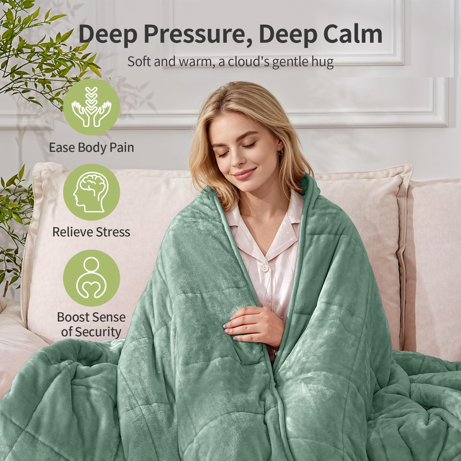 Uttermara blanket on bed lifestyle showing comfortable bedroom styling