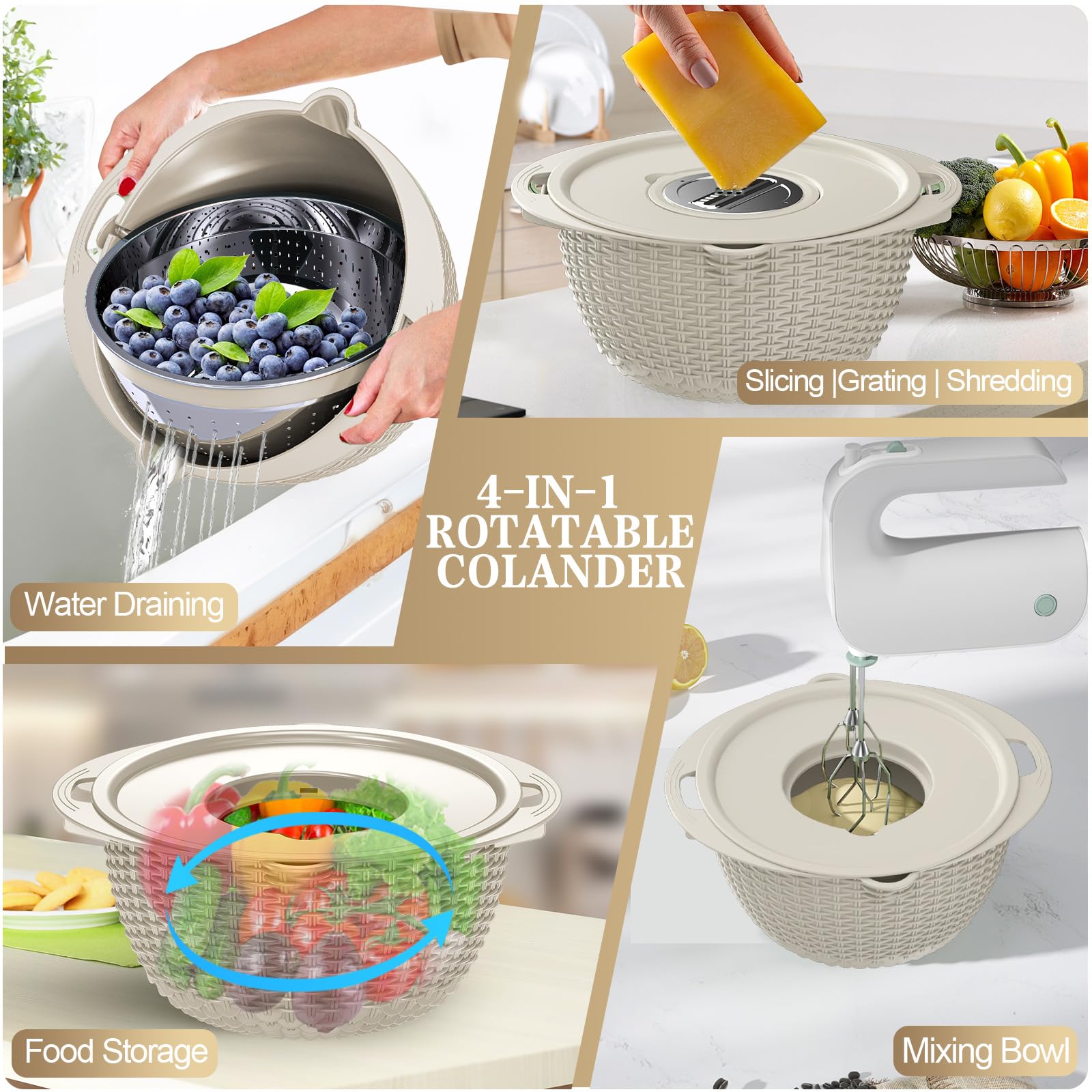 UTTKOJ ergonomic handle and non-slip base providing stable, slip-free control