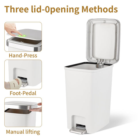 UUJOLY stainless-steel pedal closeup illustrating durable hands-free activation