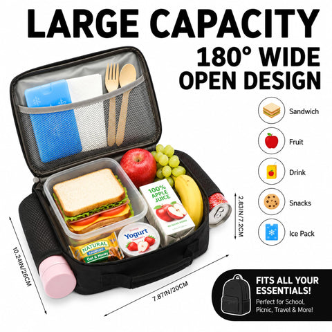 Uxeqtop wide 180-degree dual zipper open for effortless packing and unpacking benefit