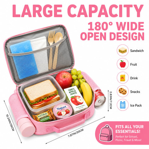 Uxeqtop side mesh pocket holding bottle for extra storage and convenience