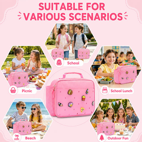 Uxeqtop beside a standard lunchbox to show compact size and fitting capacity