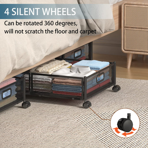 Uyokcnie caster wheels and locking mechanism detail for smooth rolling and secure parking