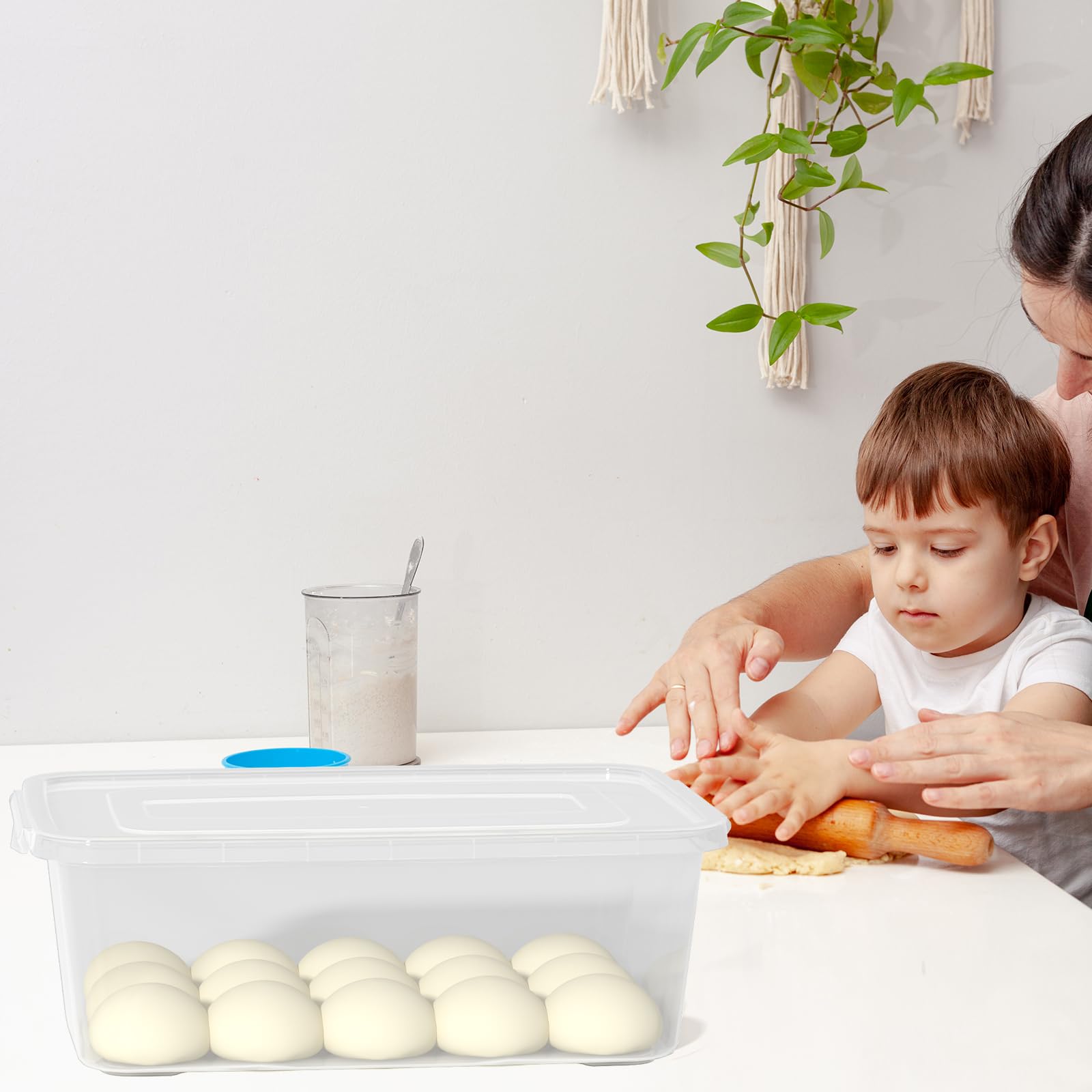 Vababa on fridge shelf illustrating compact size and space-saving advantage