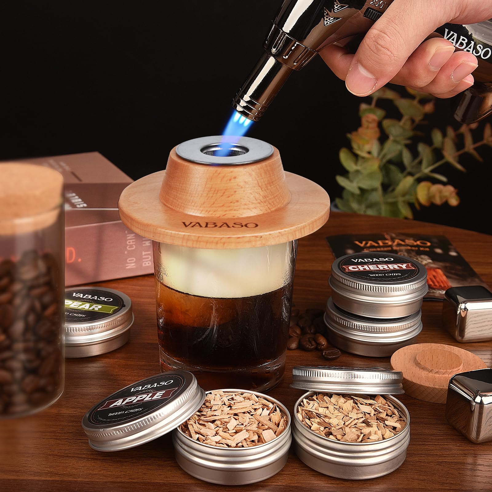 Vabaso kit shown with hand for scale highlights portable, tabletop size