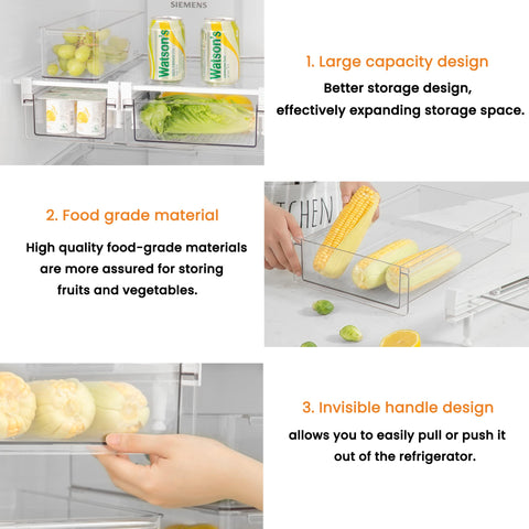 vacane installed in refrigerator demonstrating improved visibility and access
