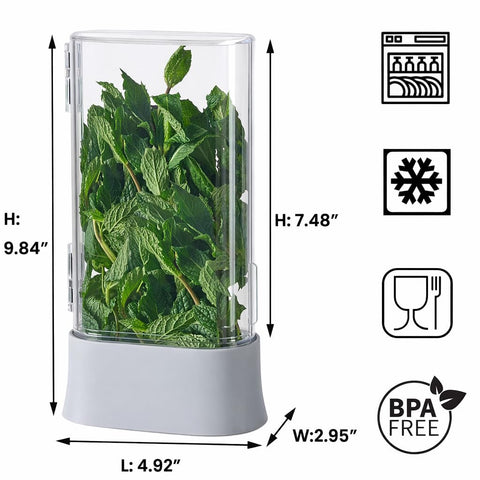 vacane size comparison with ruler showing compact dimensions for tight fridge spaces benefit