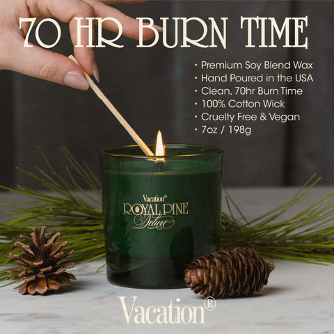 Vacation Royal Pine in a cozy chalet lifestyle setting conveying alpine atmosphere and warm ambiance
