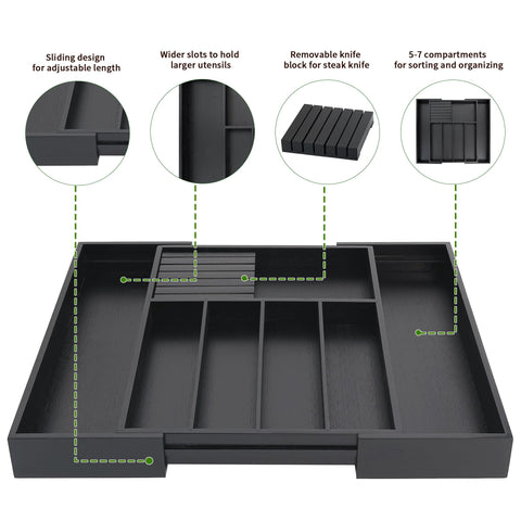 VaeFae compartments filled with utensils highlighting easy organization and access