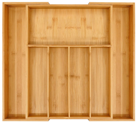 VaeFae front view showing natural bamboo organizer and tidy layout benefit