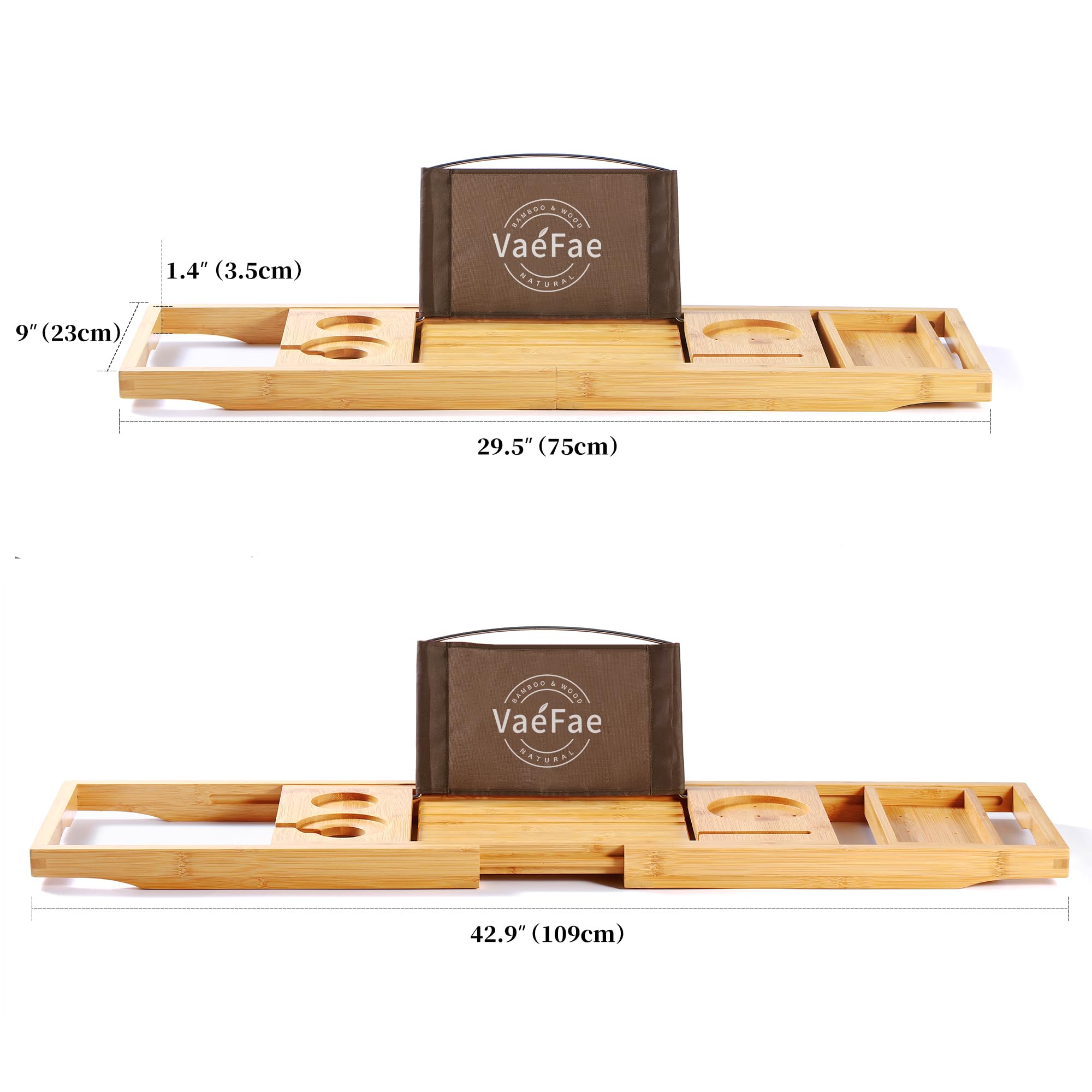 VaeFae wine glass slot detail securing a drink to prevent spills while bathing