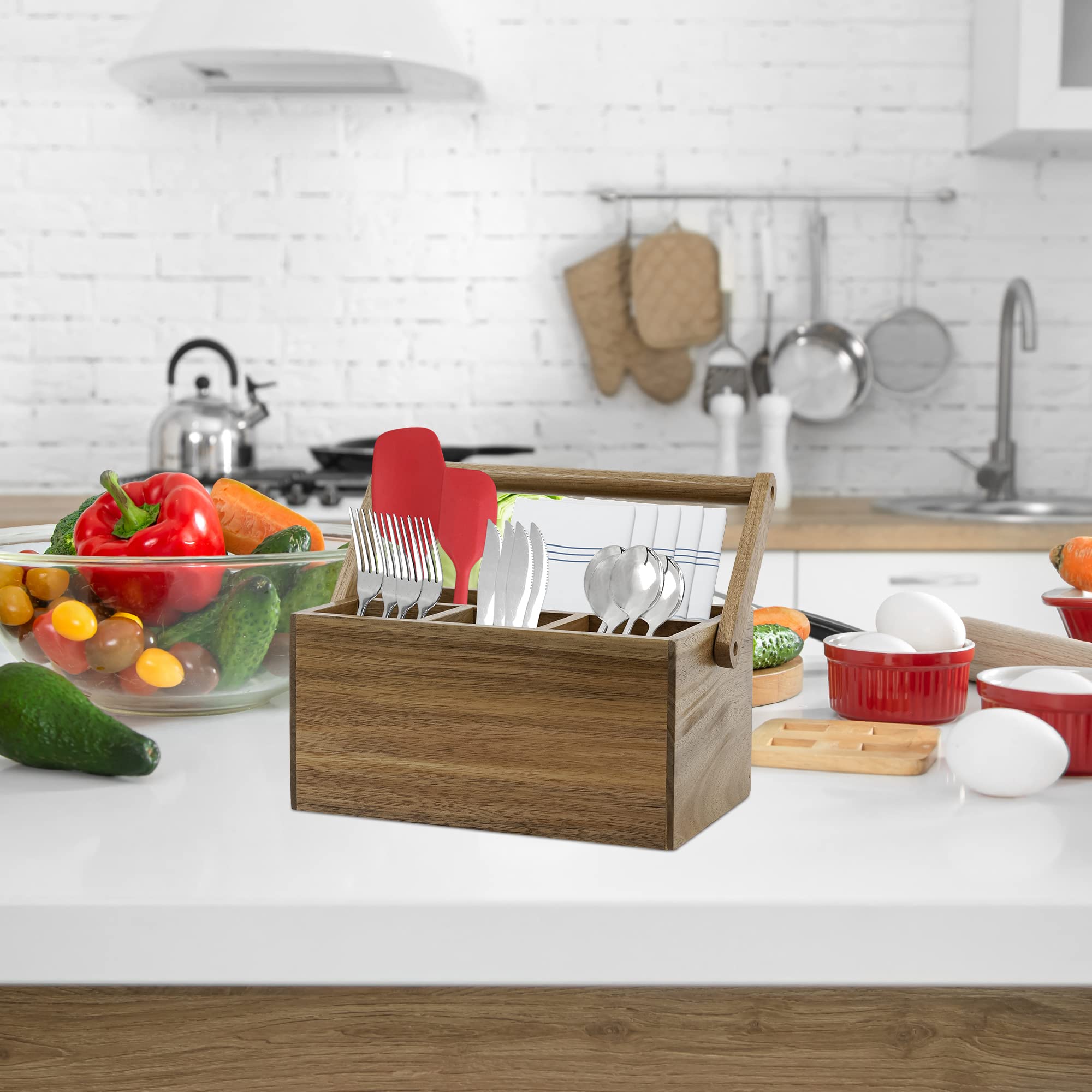 VaeFae caddy on dining table offering tidy serving convenience