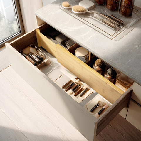 VaeFae divider separating folded clothes in bedroom drawer benefit