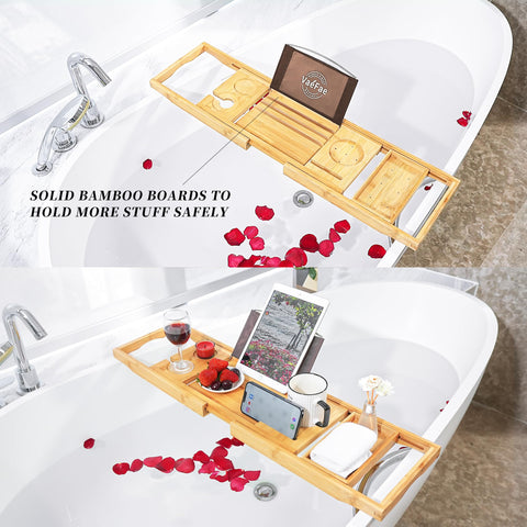 VaeFae lifestyle scene tray with candles and towel creating relaxing bathroom ambience