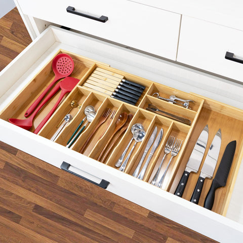 VaeFae lifestyle kitchen setting portraying neat drawers and faster meal prep