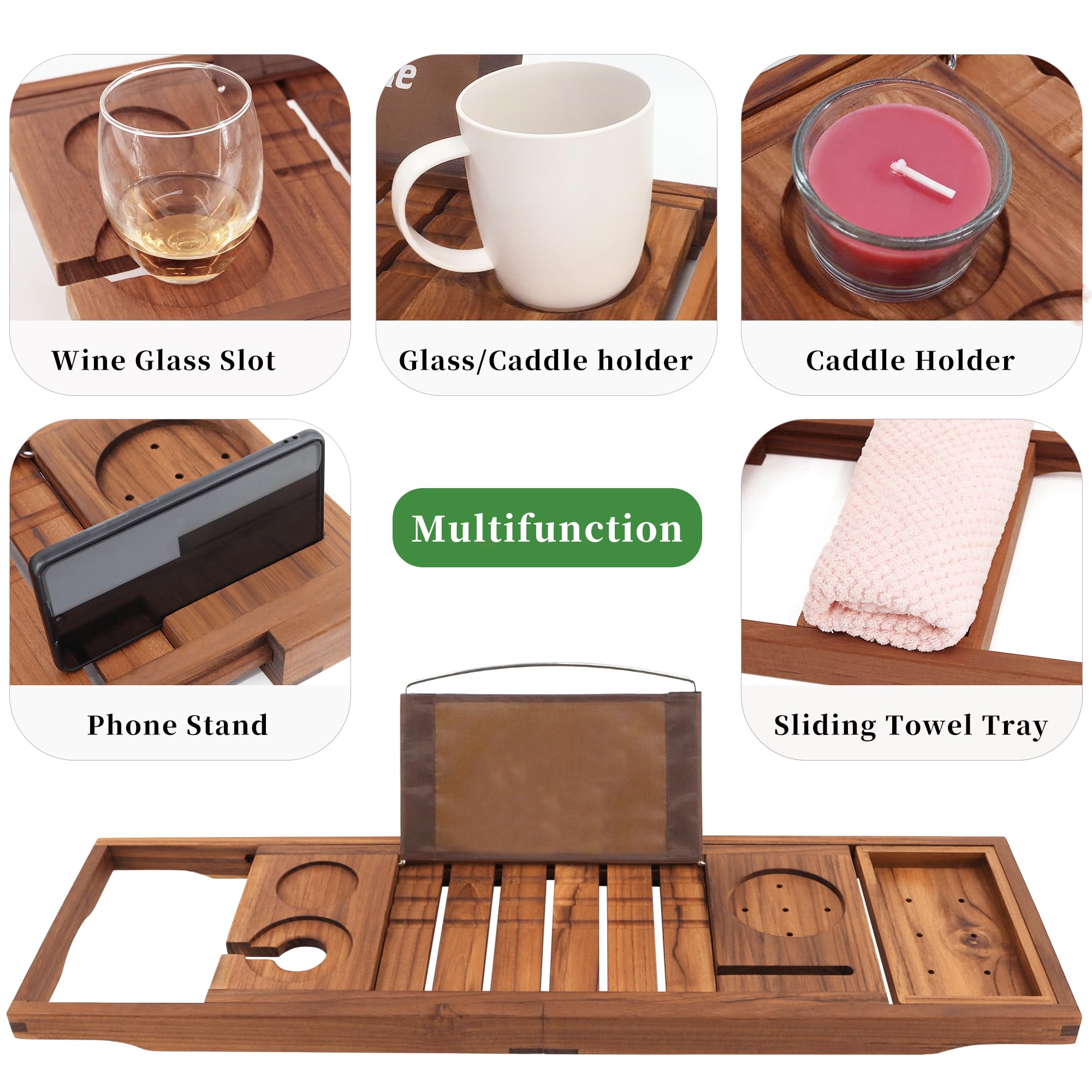 VaeFae wine glass and candle set in dedicated slots showing stability benefit