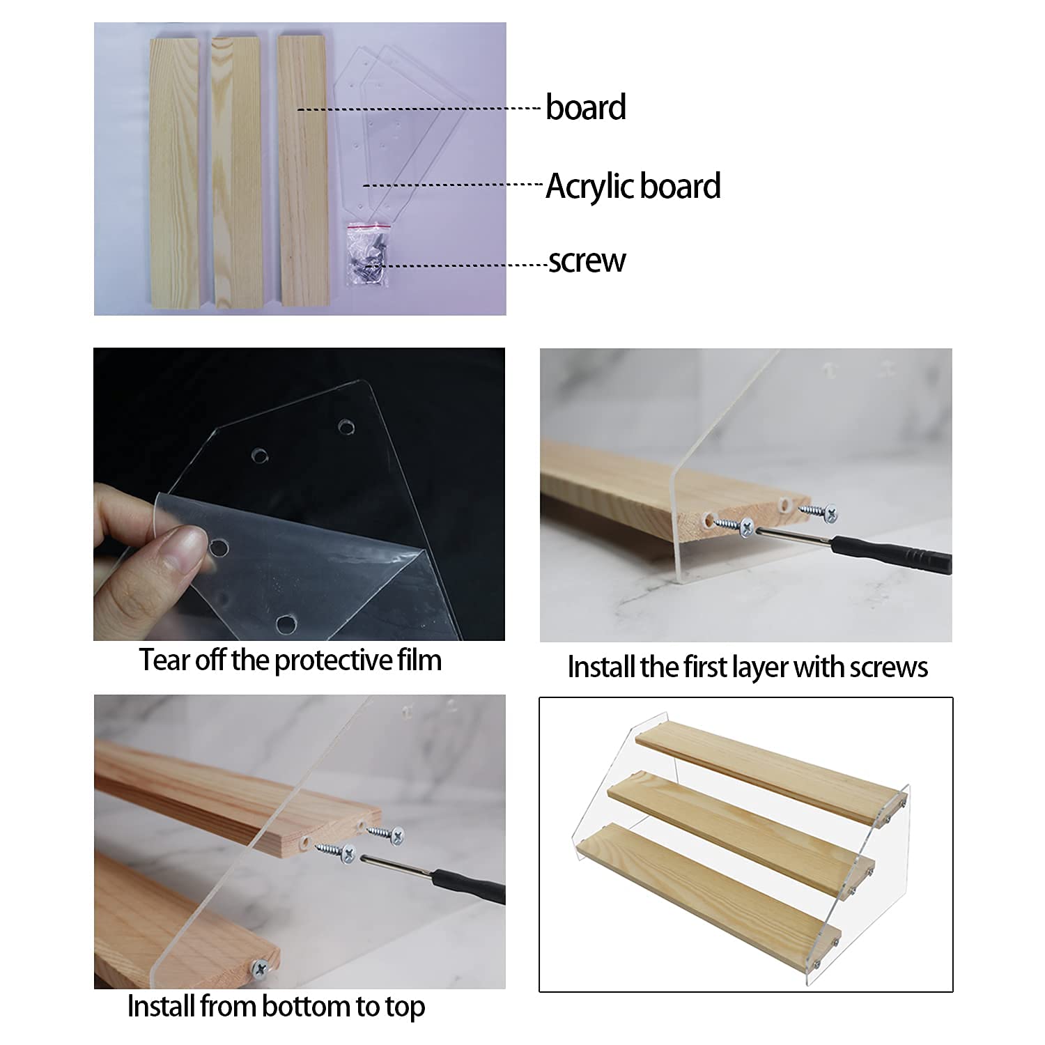 VAEHOLD spice rack next to standard bottles showing size and space-saving benefit
