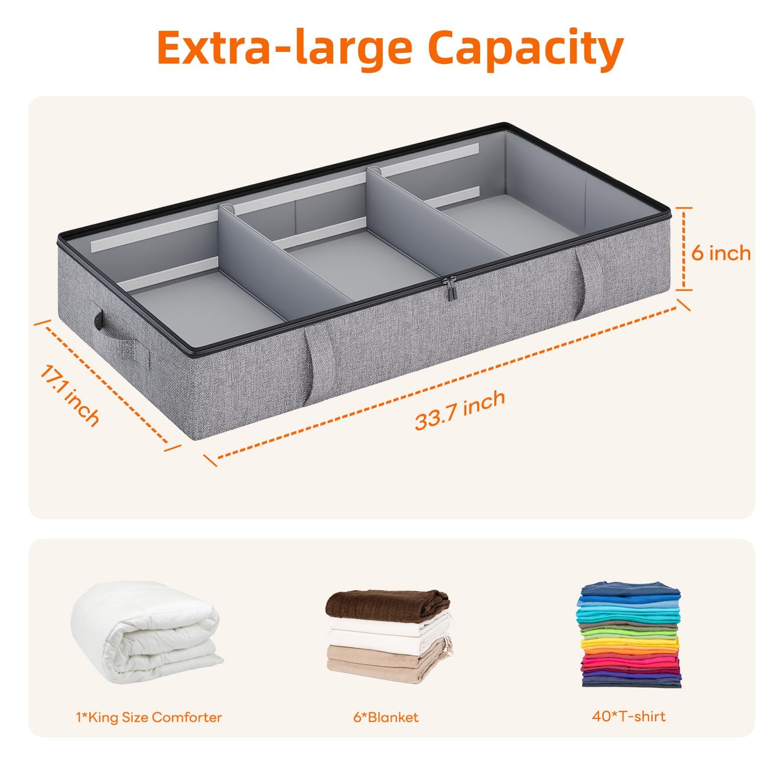 Vailando under bed in place demonstrating low-profile fit and space saving