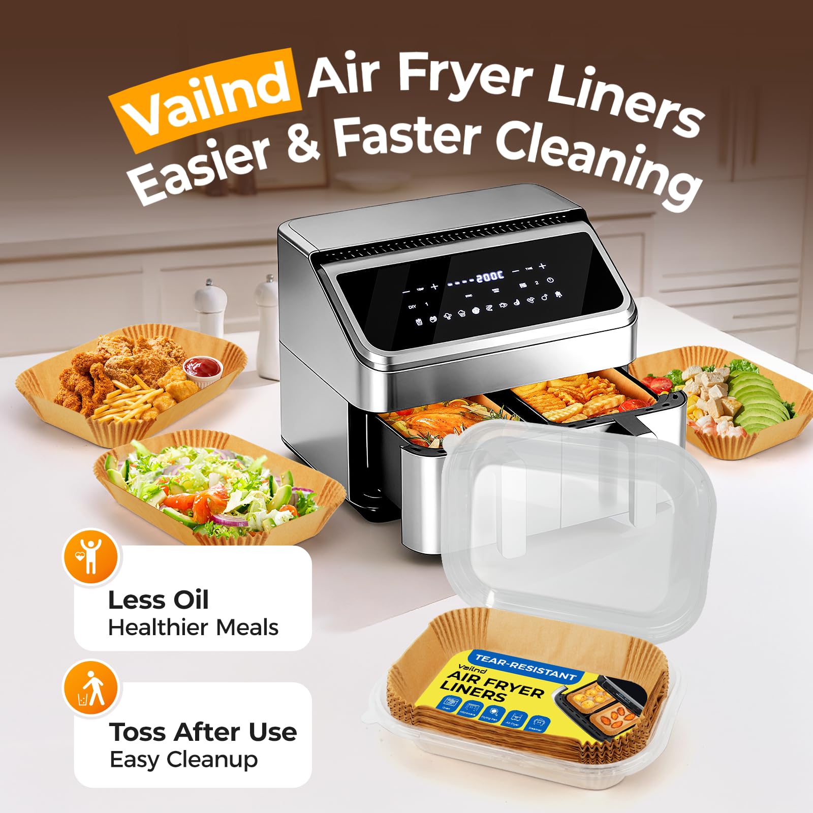 vailnd bulk stack of 400 liners illustrating long-lasting supply and value