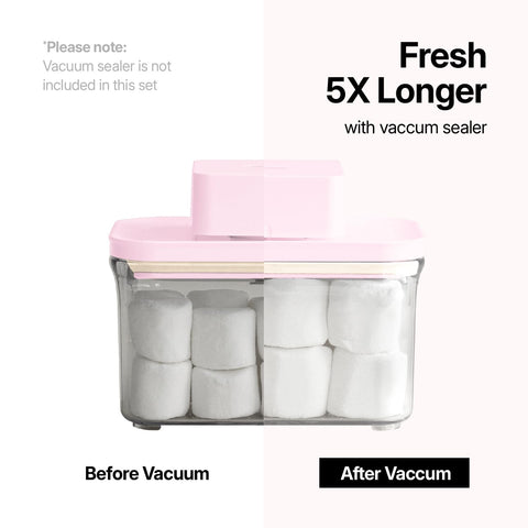 VAKUEN organized fridge with containers for tidy food storage