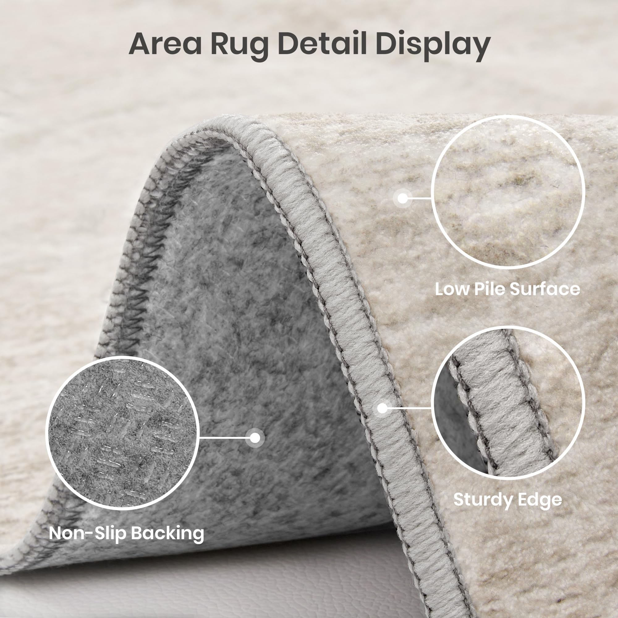 Valenrug folded and rolled for washing showing easy machine-clean benefit