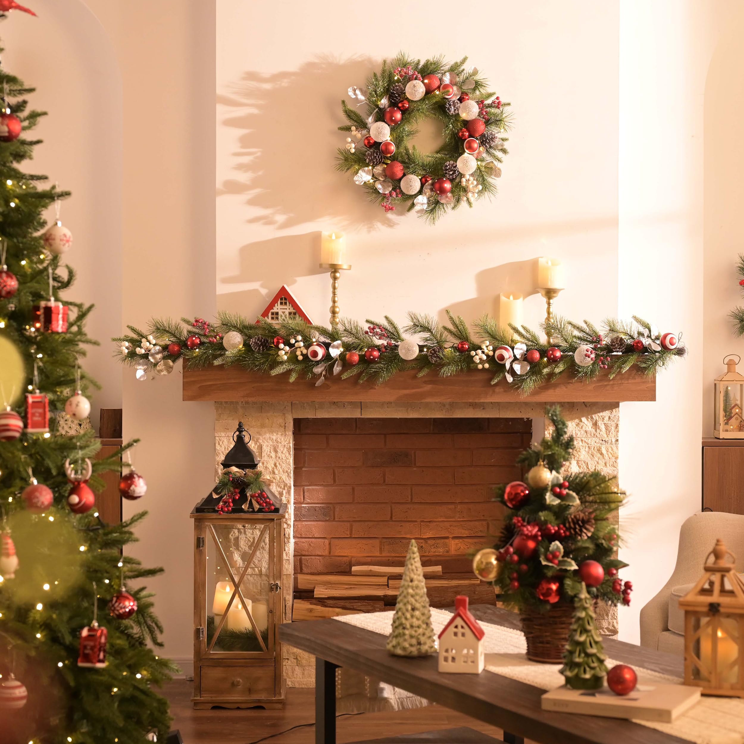 Valery Madelyn close-up ornaments showing detailed festive texture