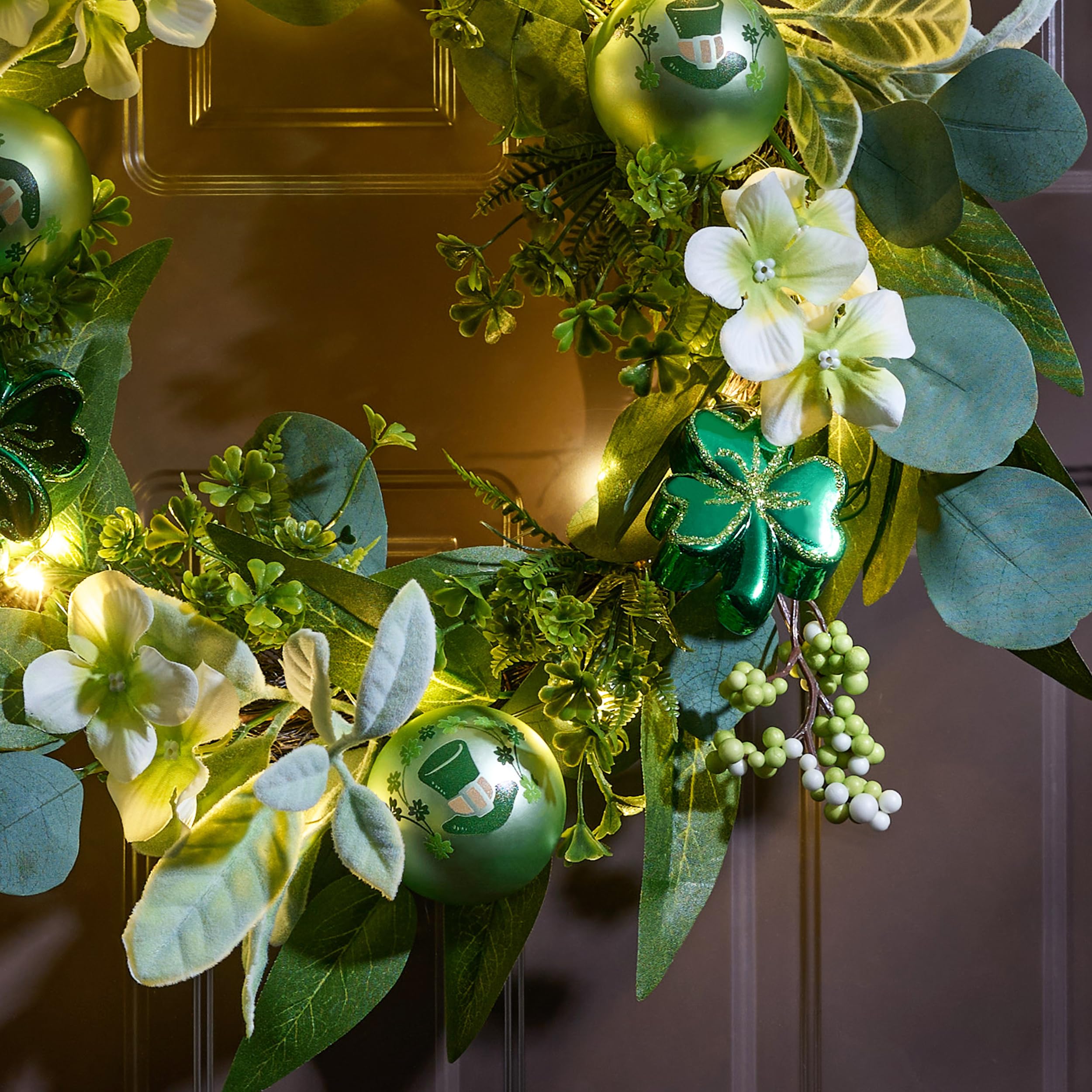 Valery Madelyn wreath folded for compact storage and easy off-season keeping