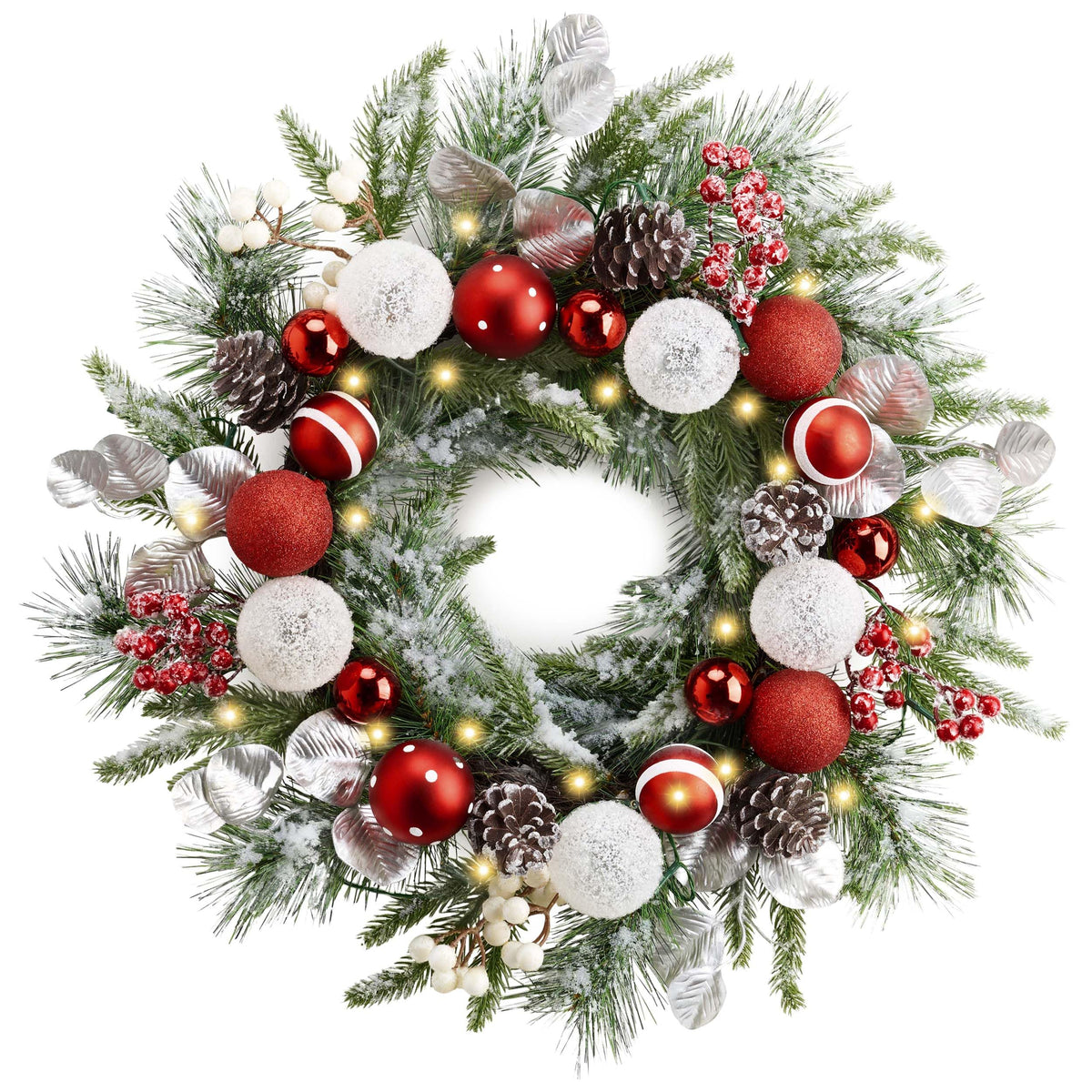 Valery Madelyn front door wreath creating welcoming curb appeal
